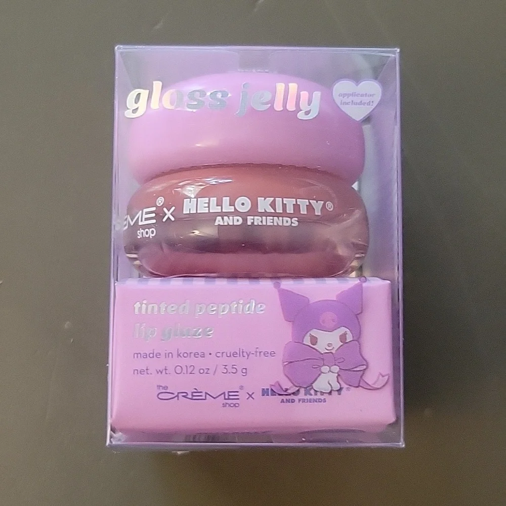 The Creme Shop × Hello Kitty Lip Gloss Jelly Tinted Peptide Apricot Sanrio NEW